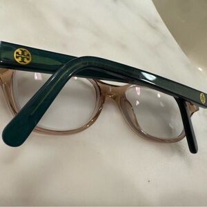Tory Burch Emerald and Taupe Eyewear